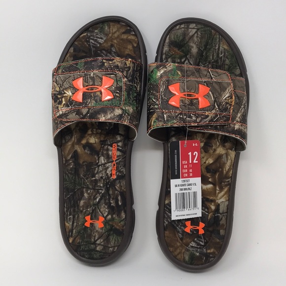 under armour men's sandals camo